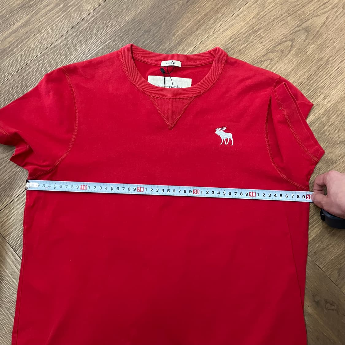 N289 아베크롬비 반팔 레드 상품이미지4