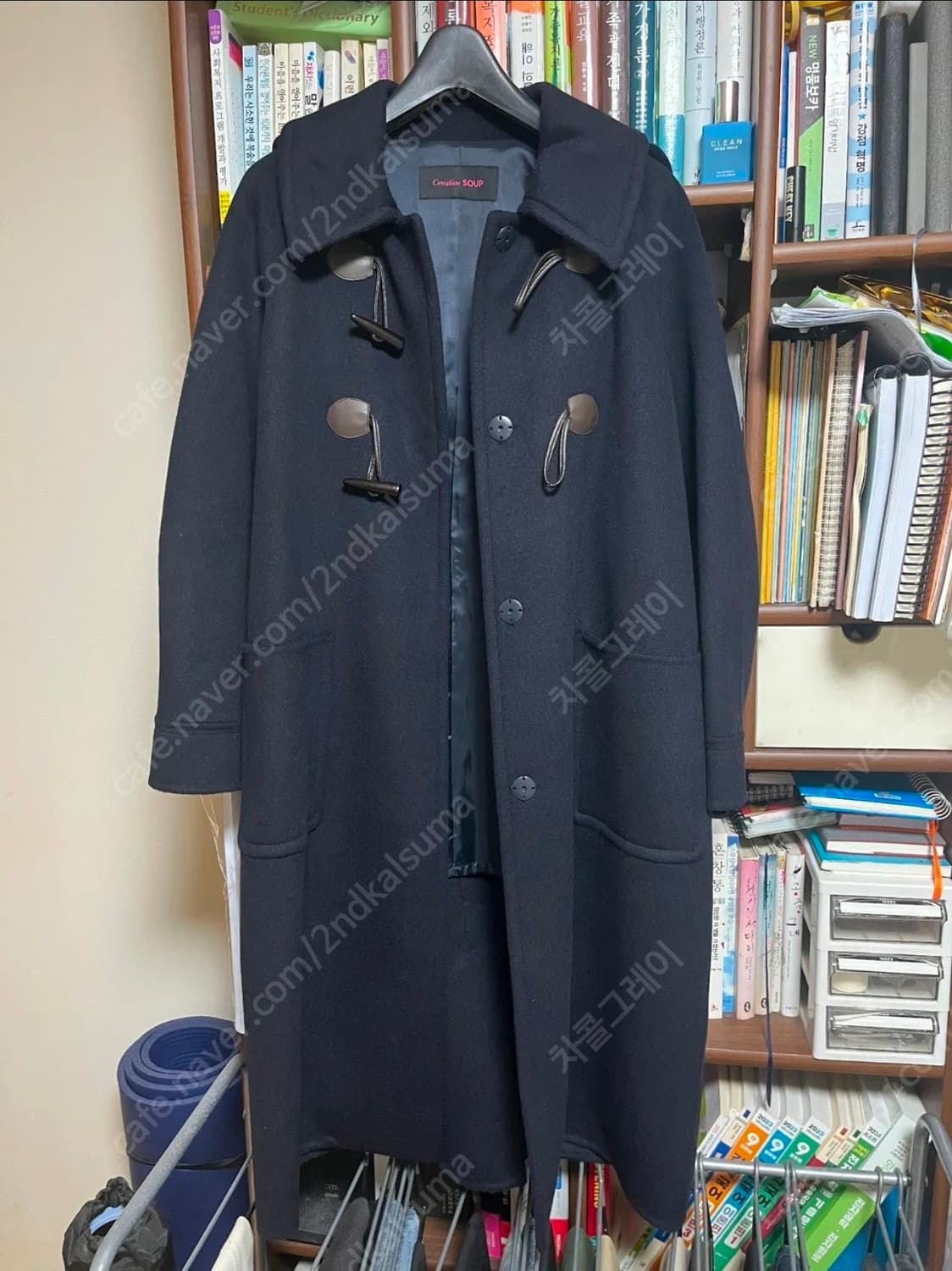 Soup  떡볶이 디테일  더플 발마칸 울 코트 free 상품이미지2