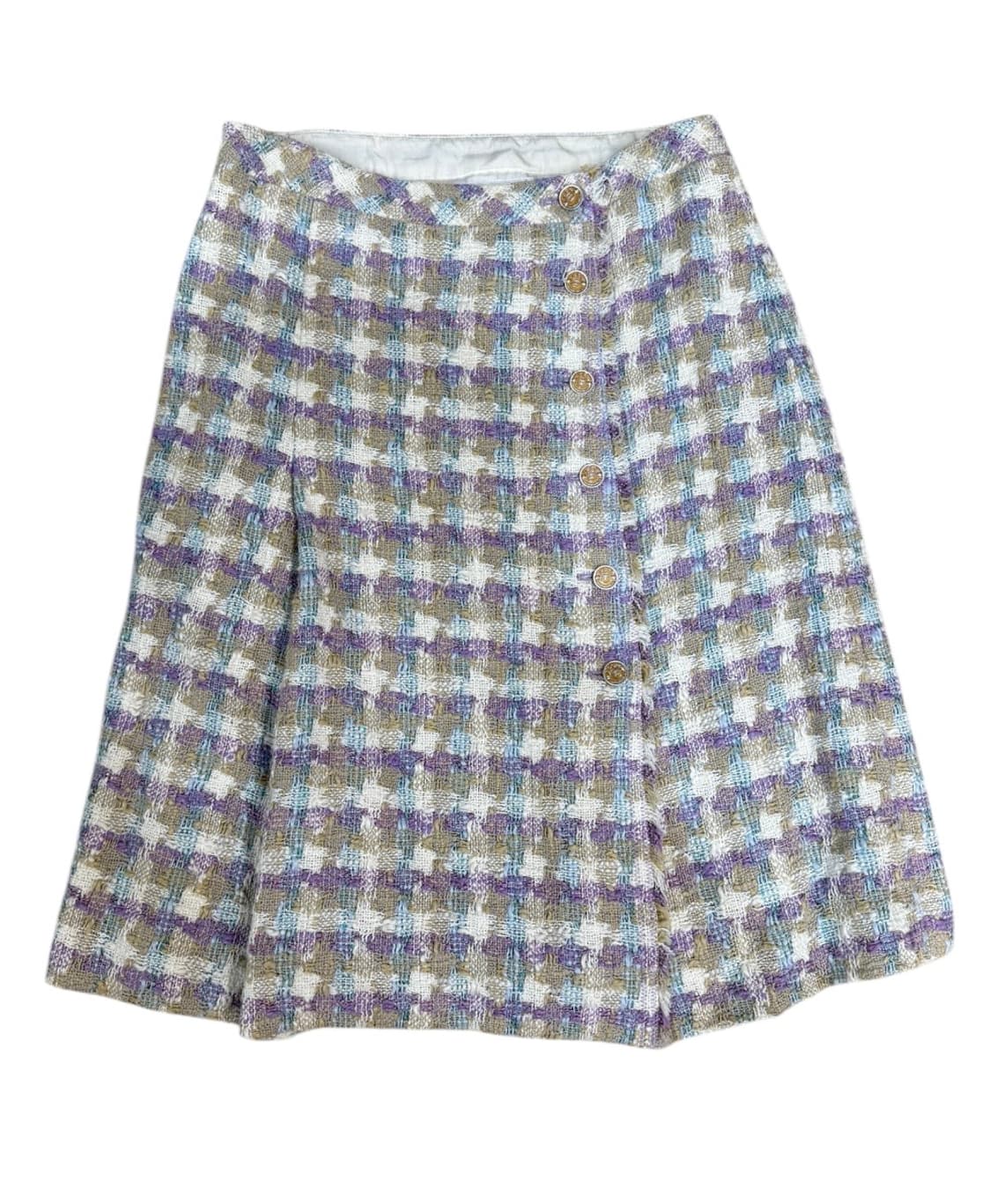 샤넬 파스텔 믹스 트위드 스커트 상품이미지2