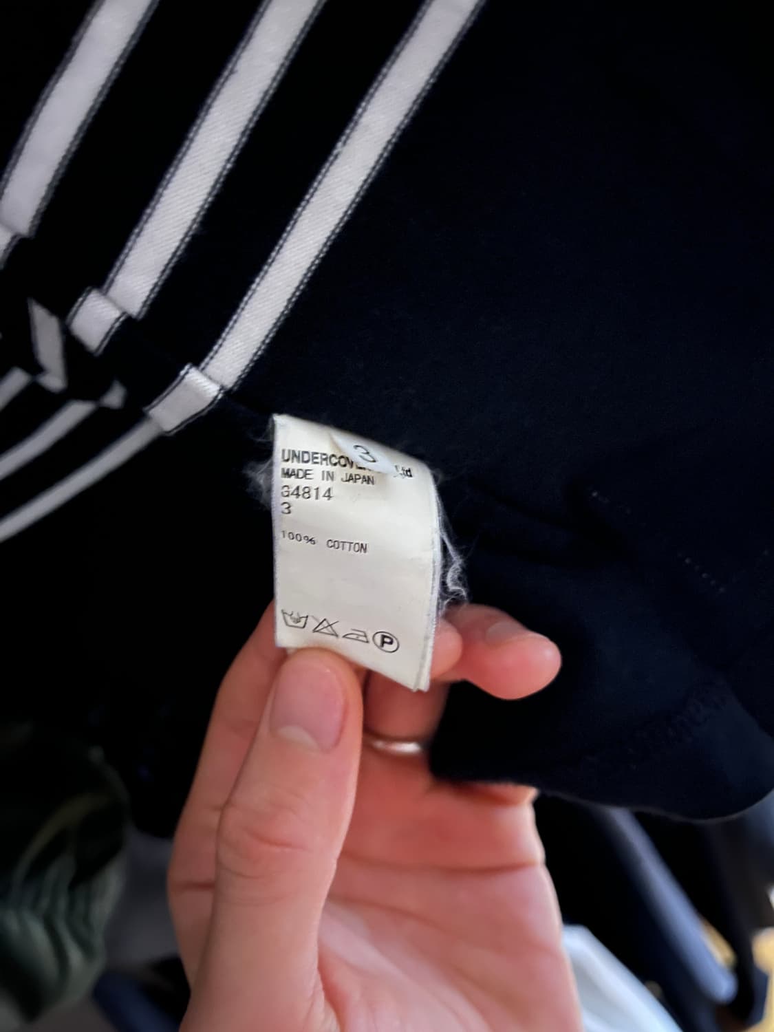 언더커버 언더맨 하이넥 보더 스트라이프 집업 상품이미지8