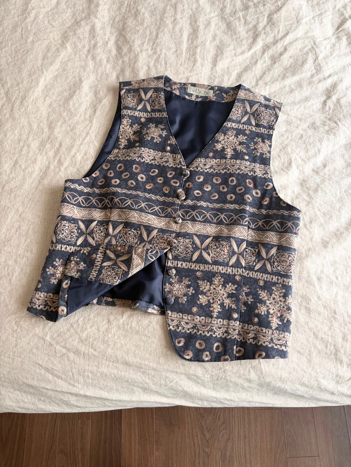 patterned vest 상품이미지1