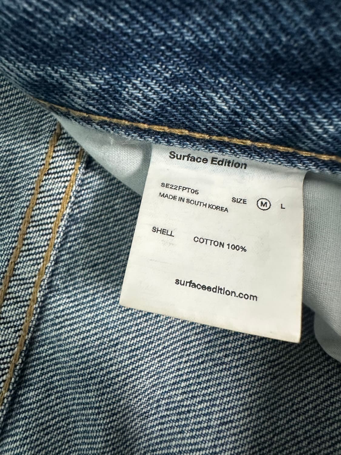 서피스 에디션 WIDE DENIM PANTS_BLUE 상품이미지4