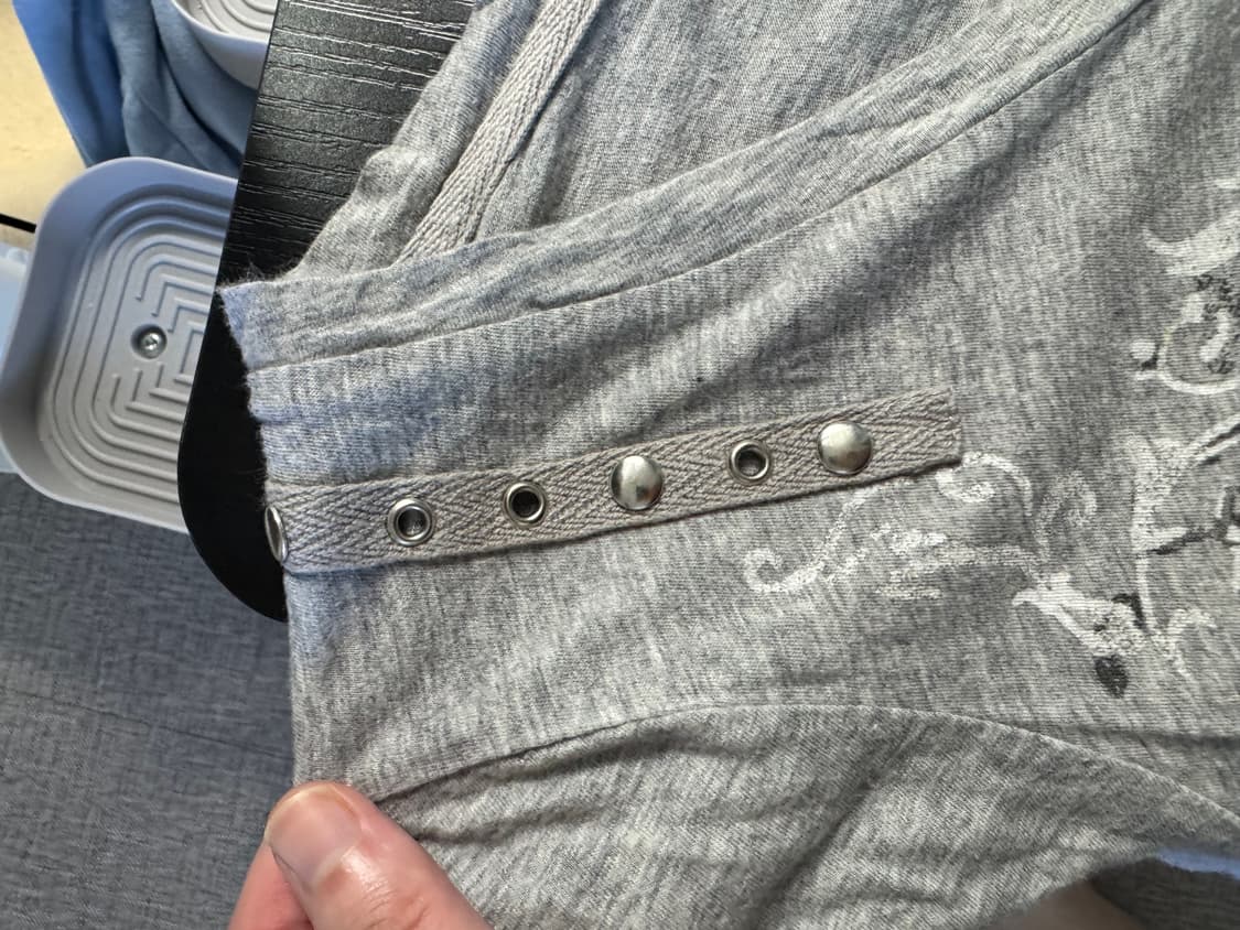 Y2K 일본 갸루 디테일 반팔 상품이미지2