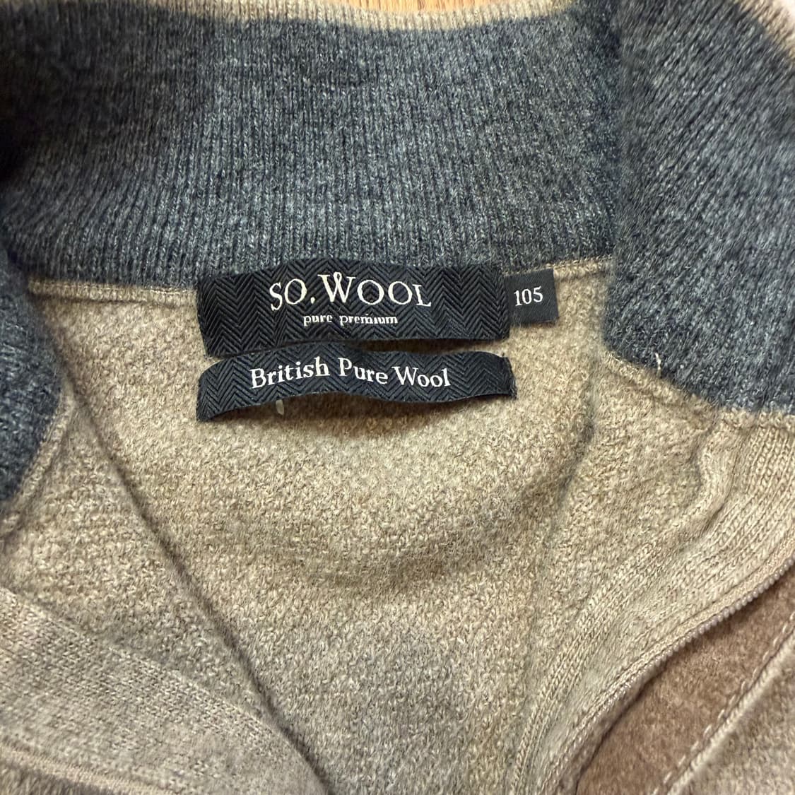 So wool 하프집업 니트 상품이미지3