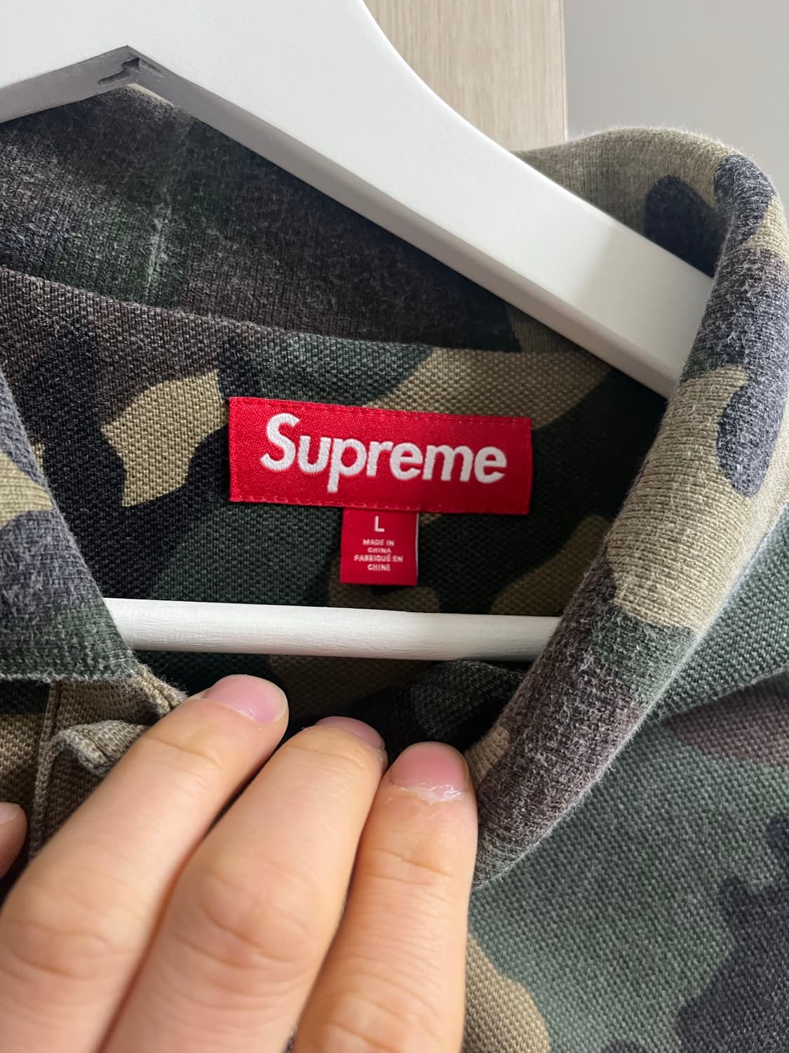 슈프림 워시드 카모 폴로 우드랜드 카모 - 25SS 상품이미지2