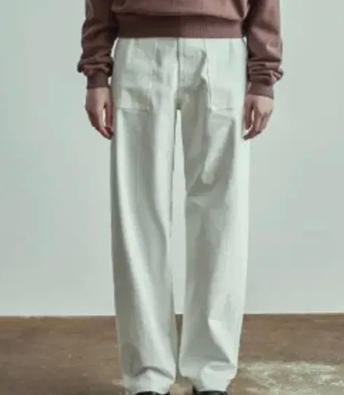 유니폼브릿지 우먼 baker pants(womens) white 상품이미지1