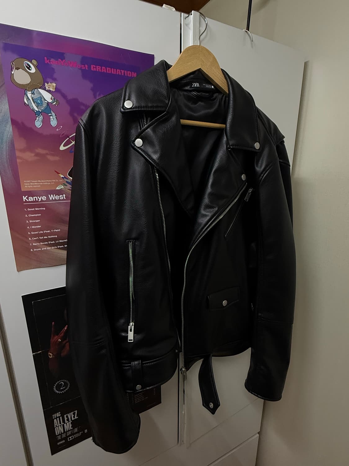 Zara 레더 바이커자켓 L 상품이미지2