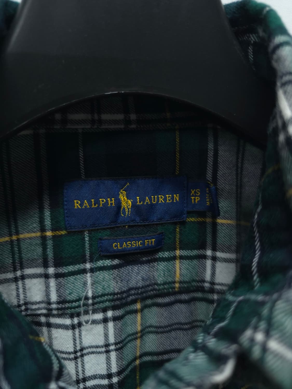 폴로랄프로렌 코튼 그린체크 셔츠 (XS) 상품이미지6