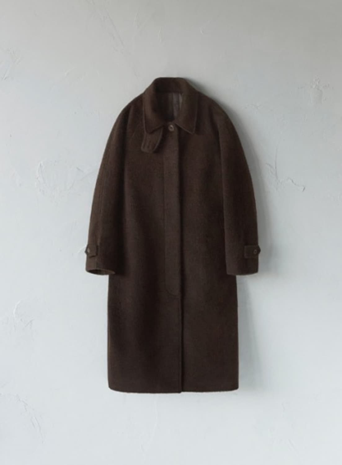 오로 oro 울리치 오버핏 발마칸 코트 브라운 Brown S size 상품이미지2