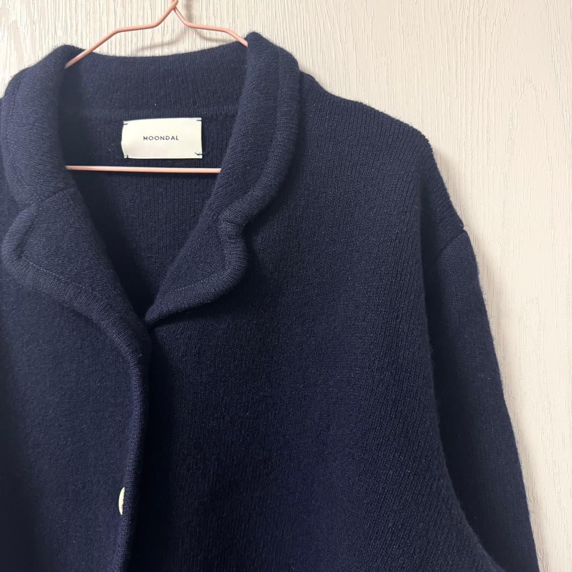 문달 collar 니트 자켓 상품이미지5