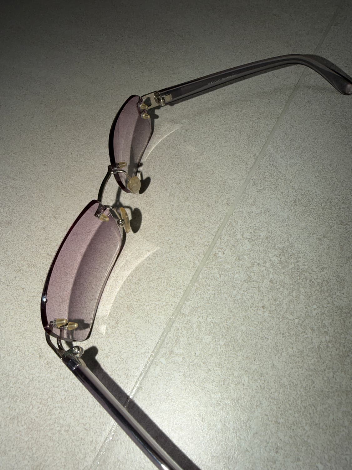 애쉬 퍼플 긱시크 빈티지 안경 상품이미지5