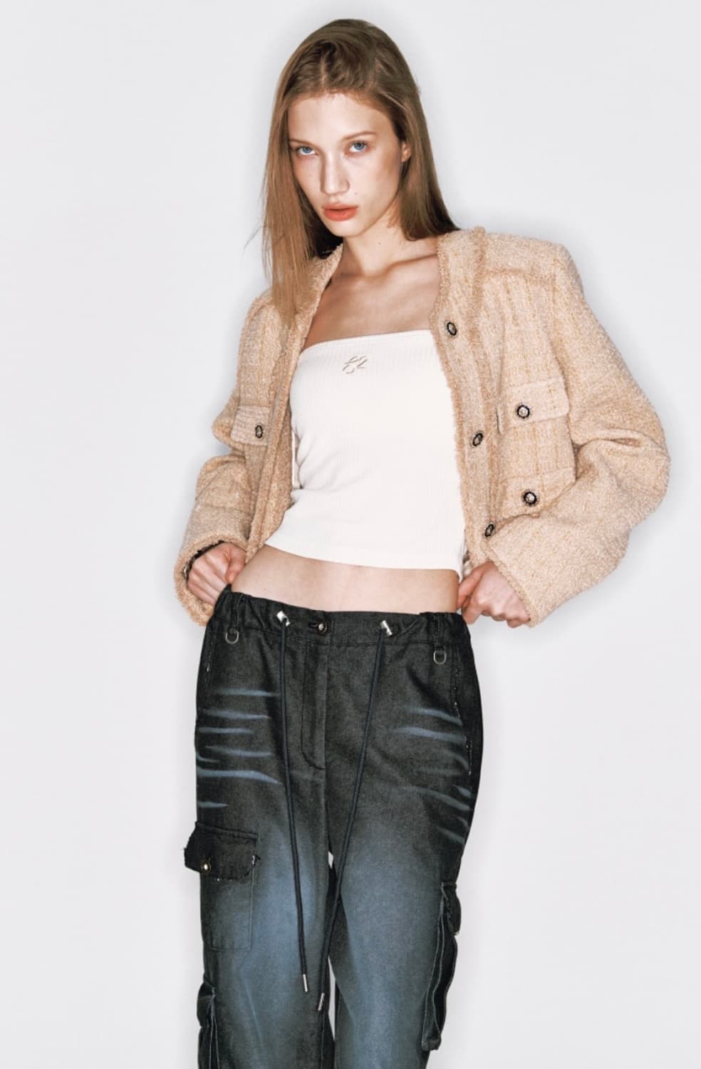 아수라 태슬 트위드 자켓 상품이미지1