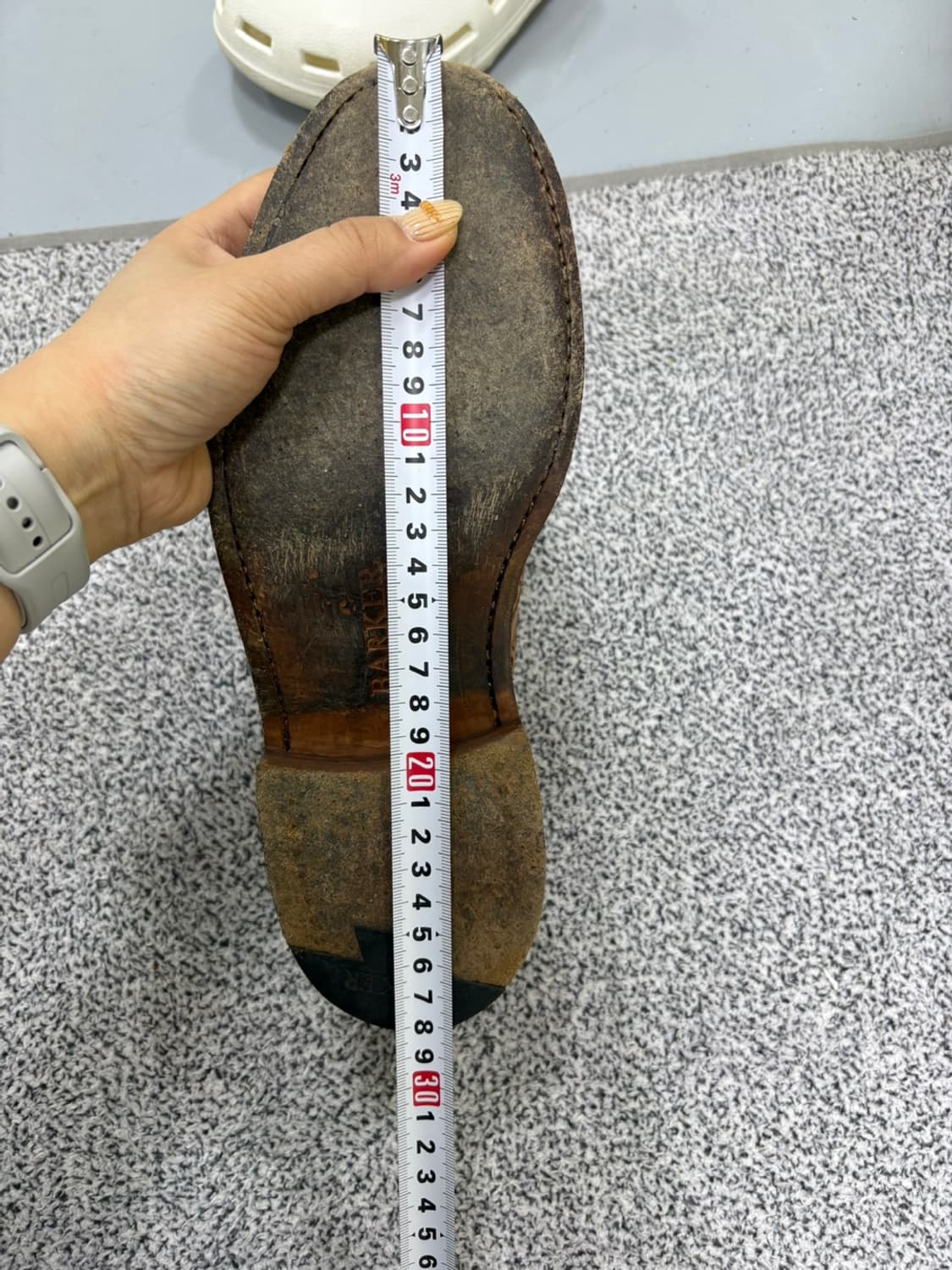 실측 바커 남성 가죽 윙팁 구두 0406J 상품이미지10