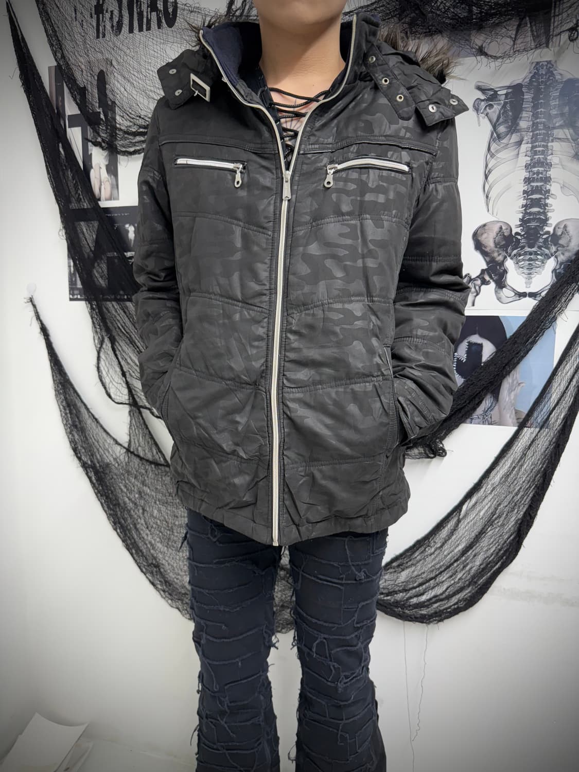 00s camo pattern jumper 상품이미지1