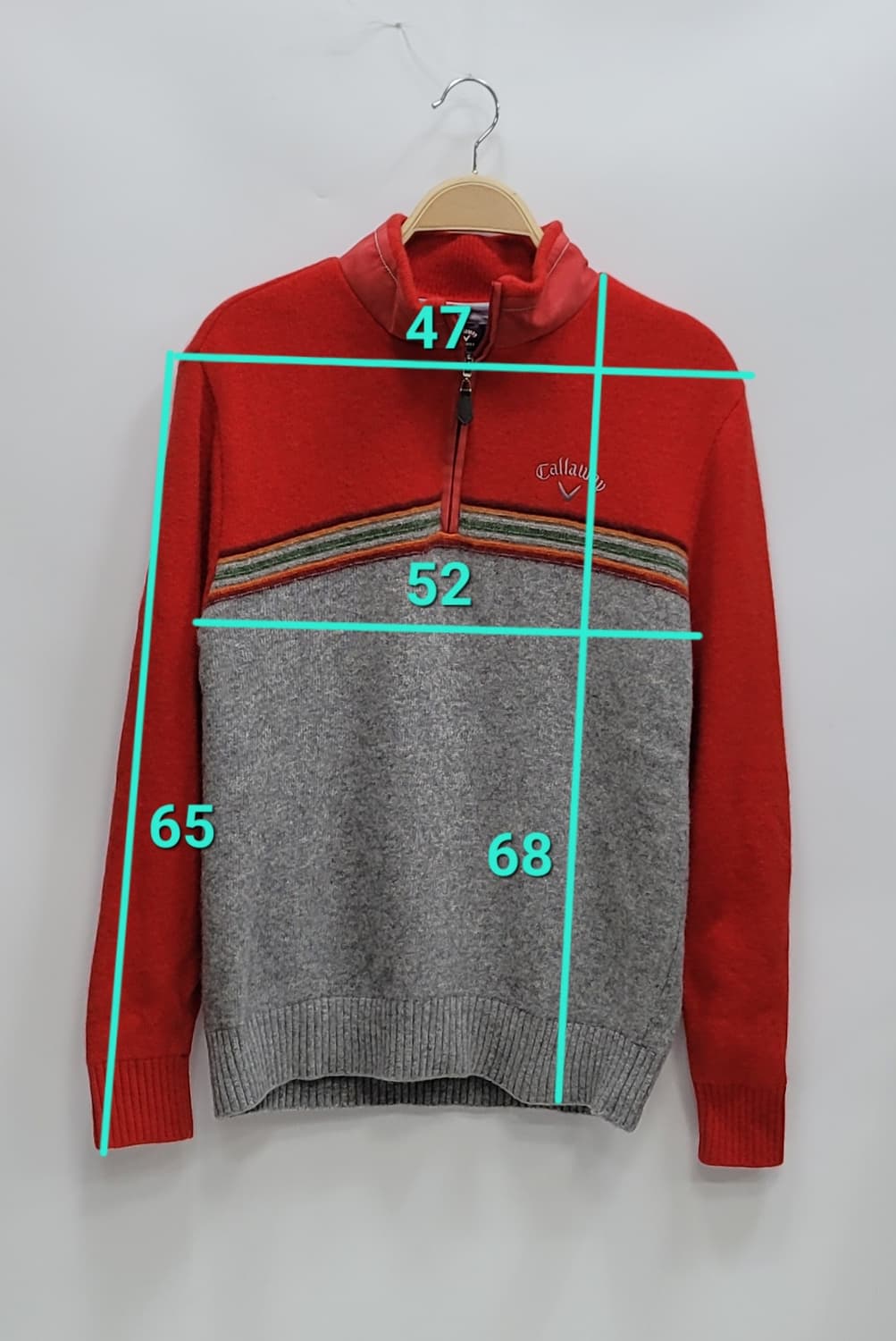 Callaway 캘러웨이 골프 하프 집업 방풍 니트 / 남 M
 상품이미지10