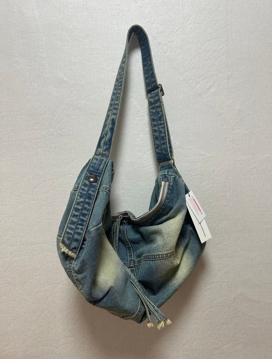 Vintage Brushed Denim Duffel Bag 상품이미지2