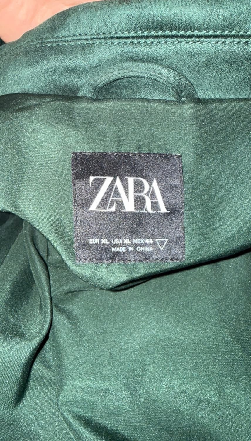 ZARA 스웨이드 바시티 봄버 자켓 상품이미지3