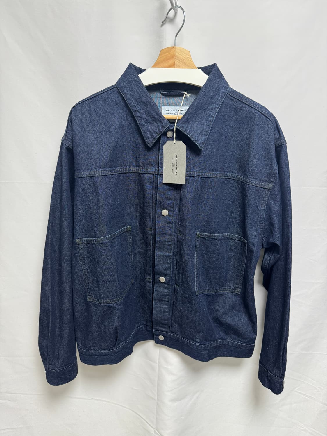 [L] ENDS AND MEANS 엔즈앤드민즈 데님 자켓 INDIGO 상품이미지1