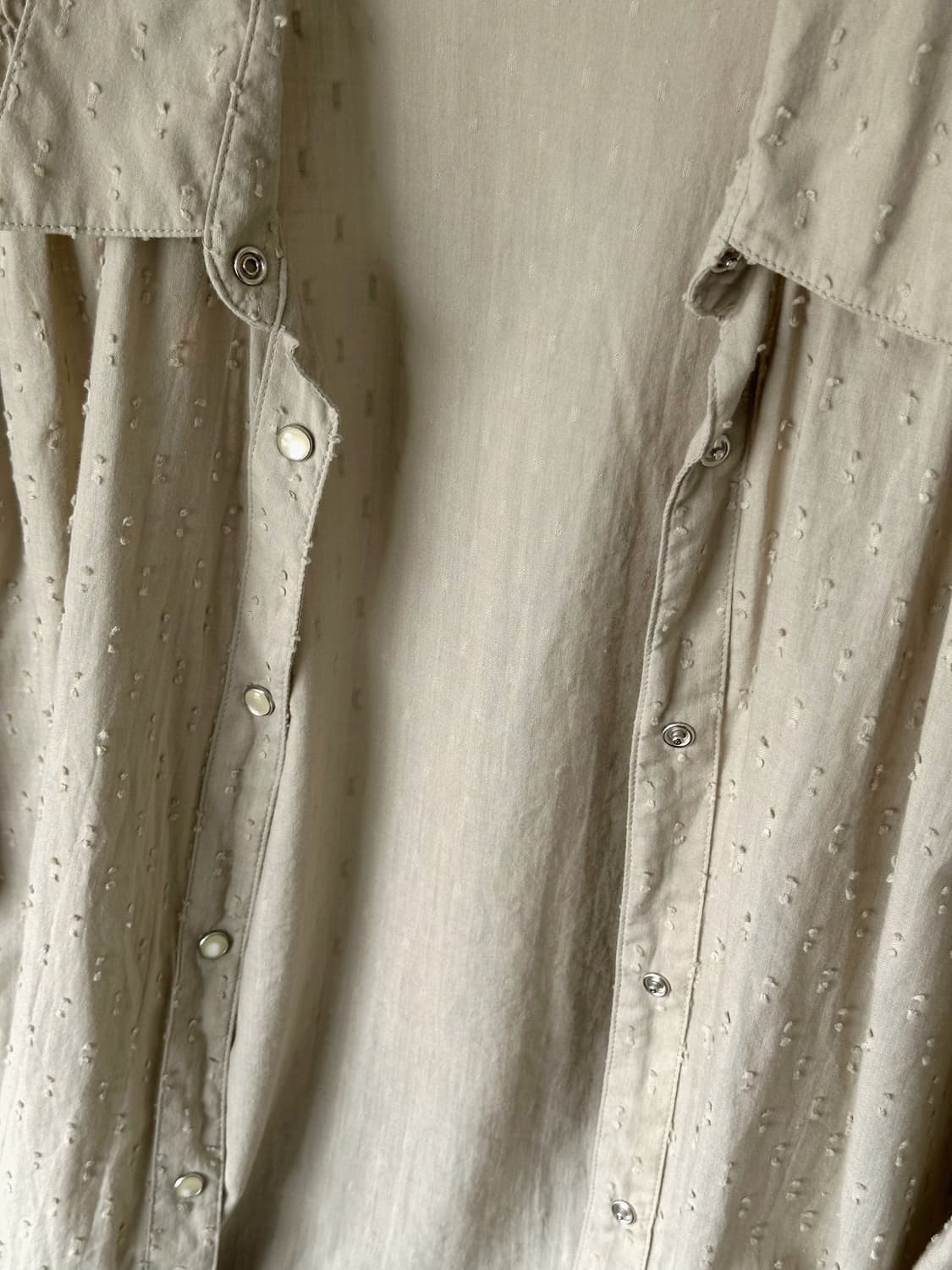 Design nep fabric shirred blouse shirt 상품이미지2