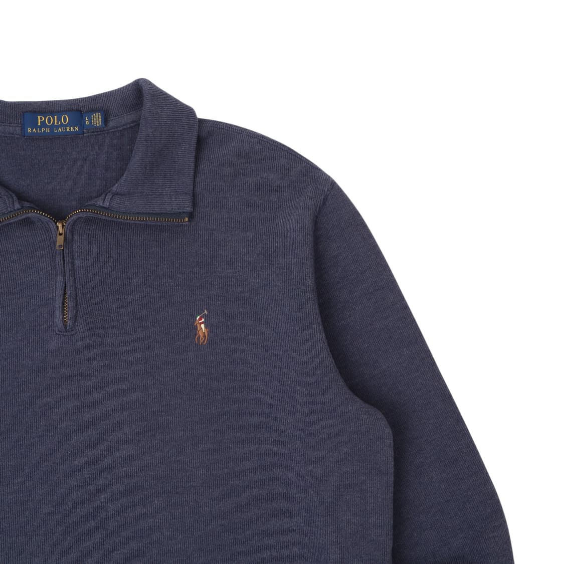 폴로 랄프로렌 다크 퍼플 멀티포니 하프집업 코튼 니트 상품이미지3