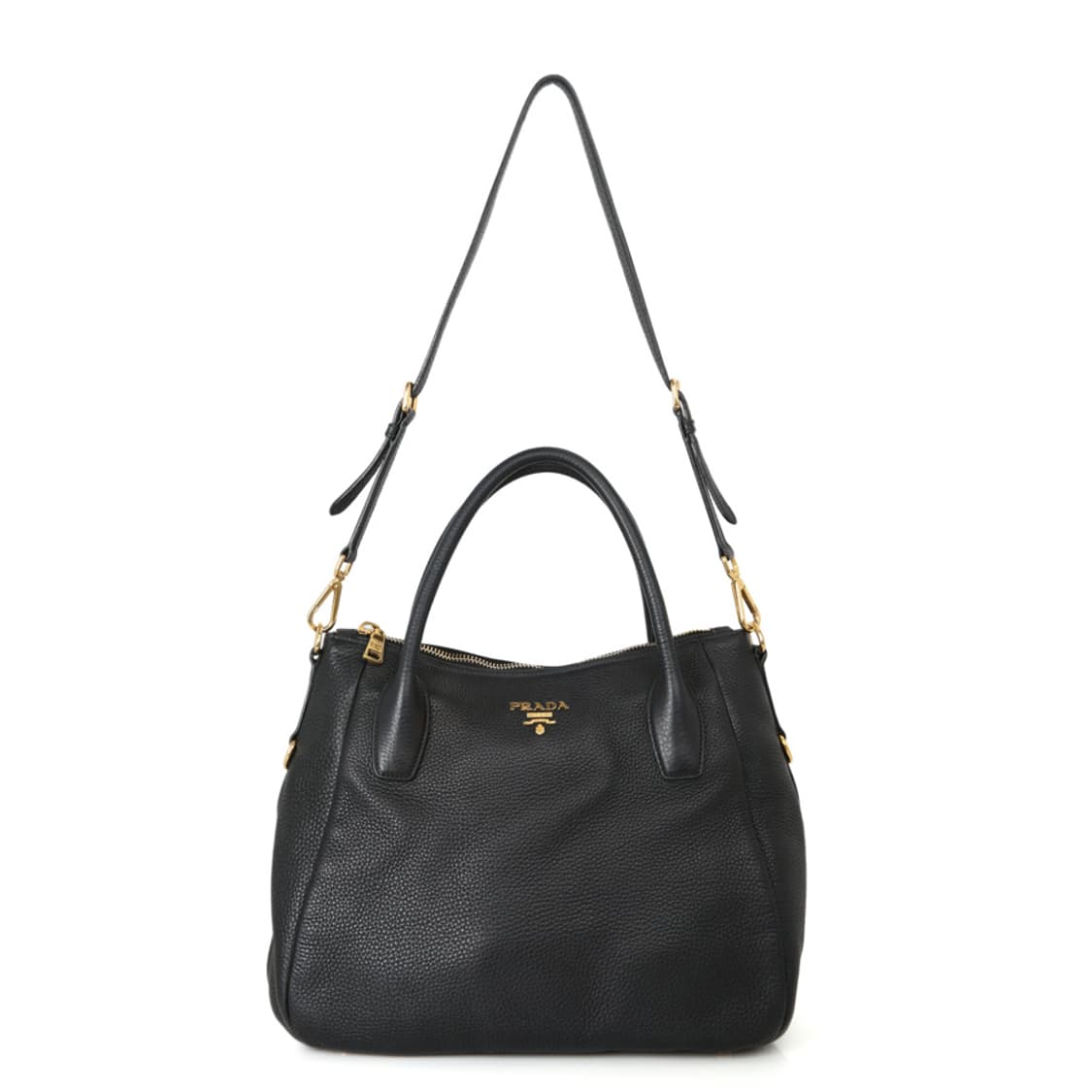 프라다 다이노 숄더 블랙 토트백 라운드백 BR4992 상품이미지4