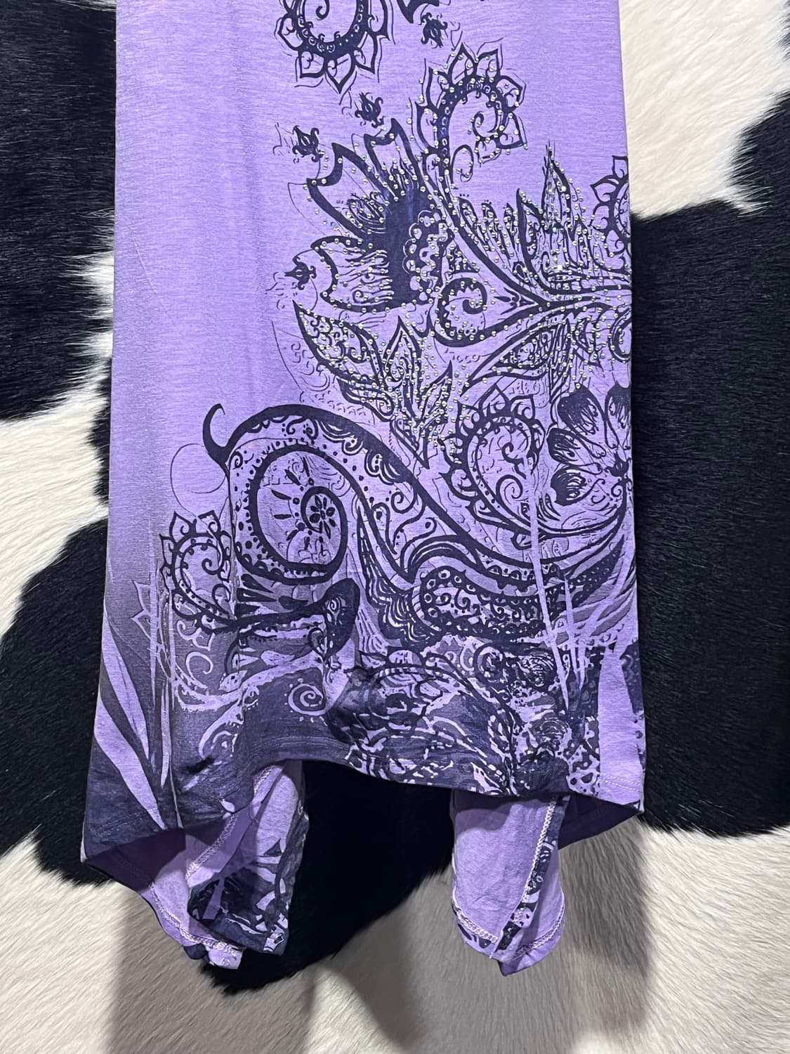 오리엔탈 큐빅 언발 나시 원피스 상품이미지3