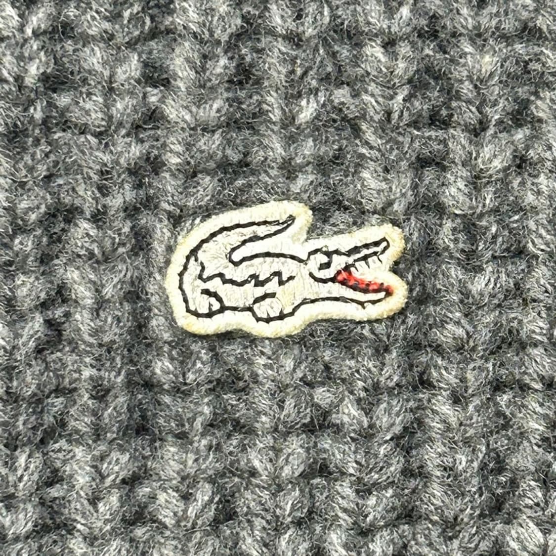 라코스테 여성용 그레이 숄 카라 울 가디건 36 상품이미지2