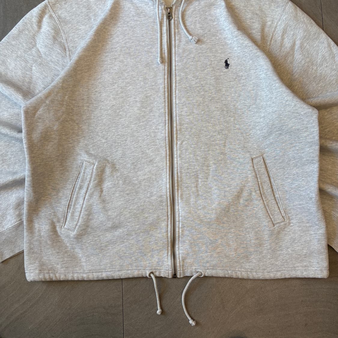 폴로 그레이 후드 집업 자켓 상품이미지4