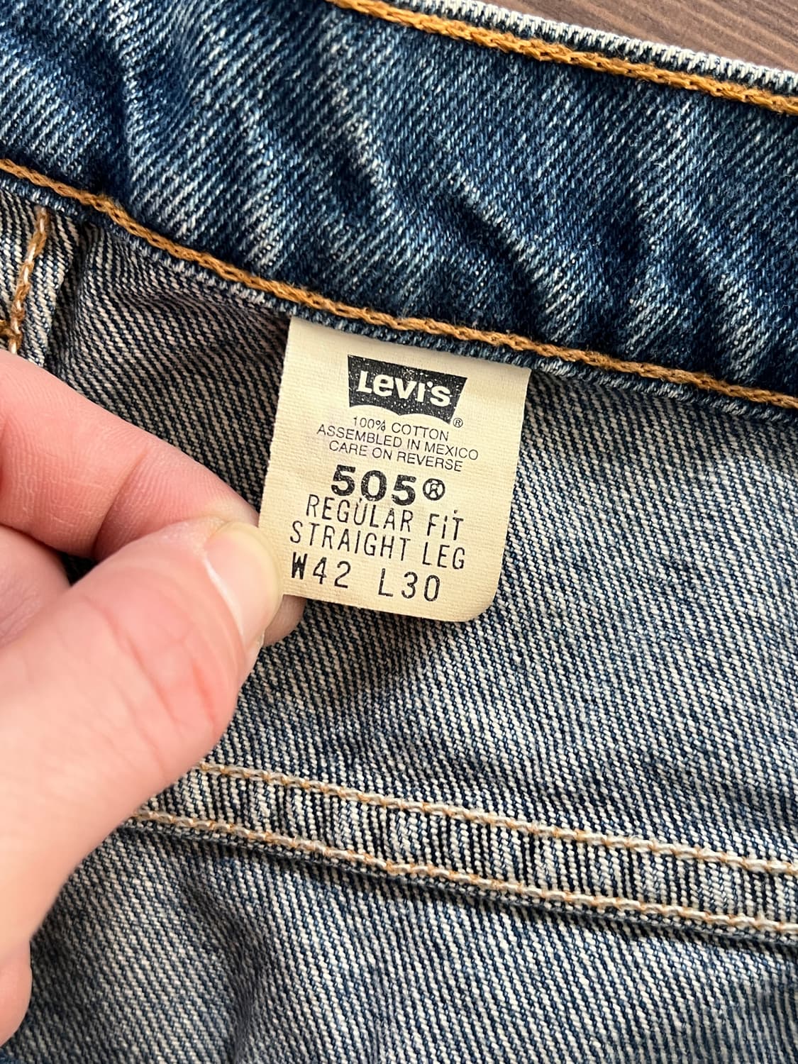 90s Levis 리바이스 505 레귤러 스트레이트 데님 팬츠 상품이미지7
