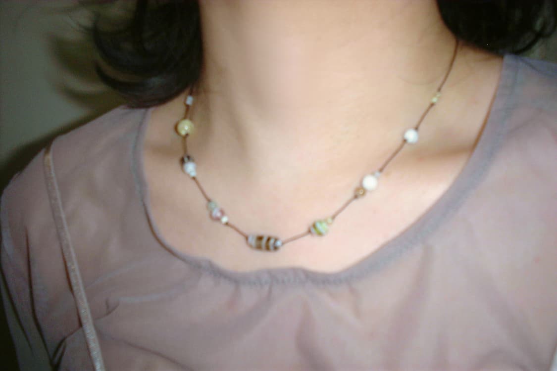 빈티지 비즈목걸이 bubble necklace 상품이미지1