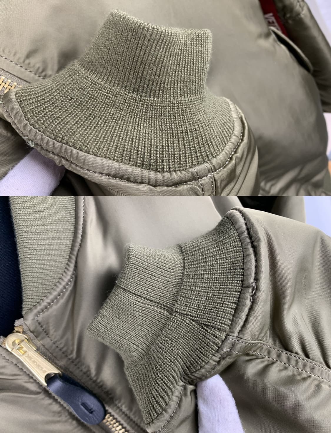 베트멍 리버시블 봄버 카키 올리브 S 상품이미지5