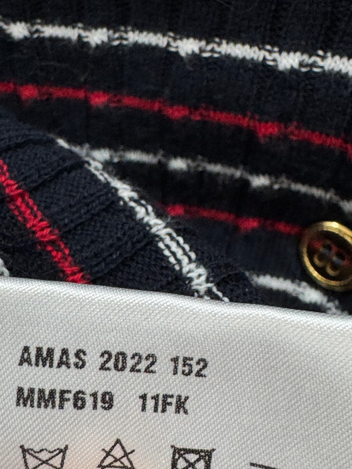 미우미우 스트라이프 가디건 40사이즈  상품이미지4