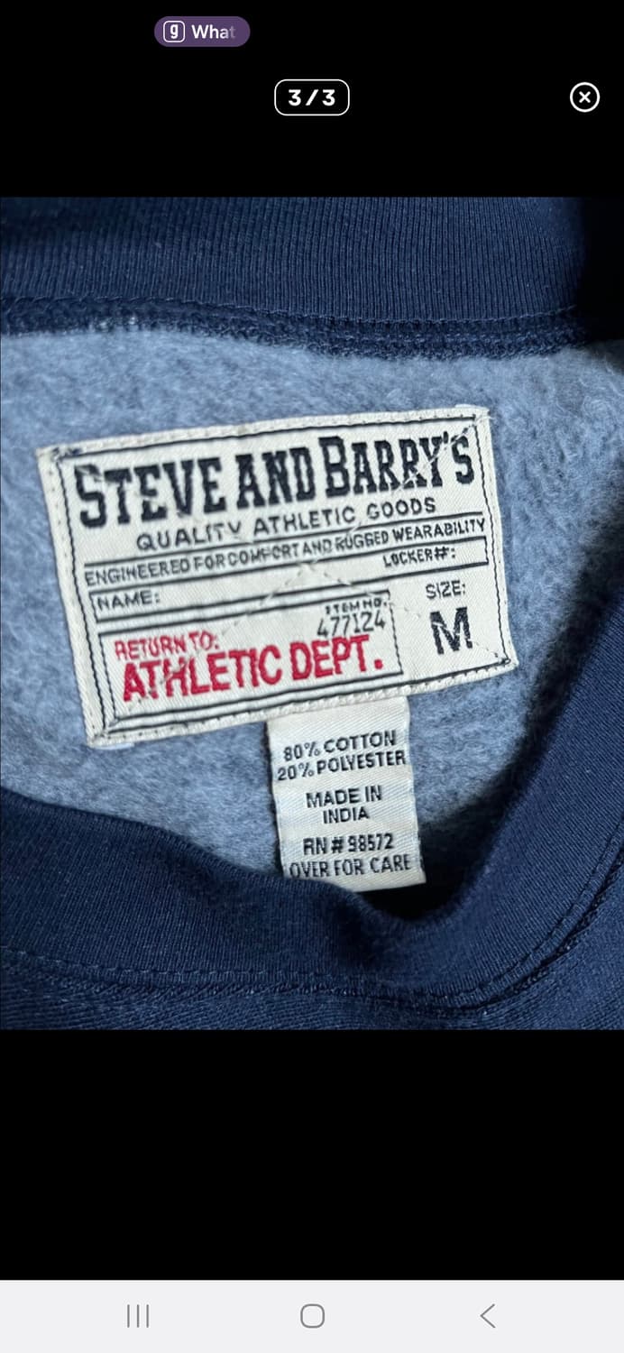 90s 스티브 엔 베리스 리버스 위브 맨투맨 상품이미지3