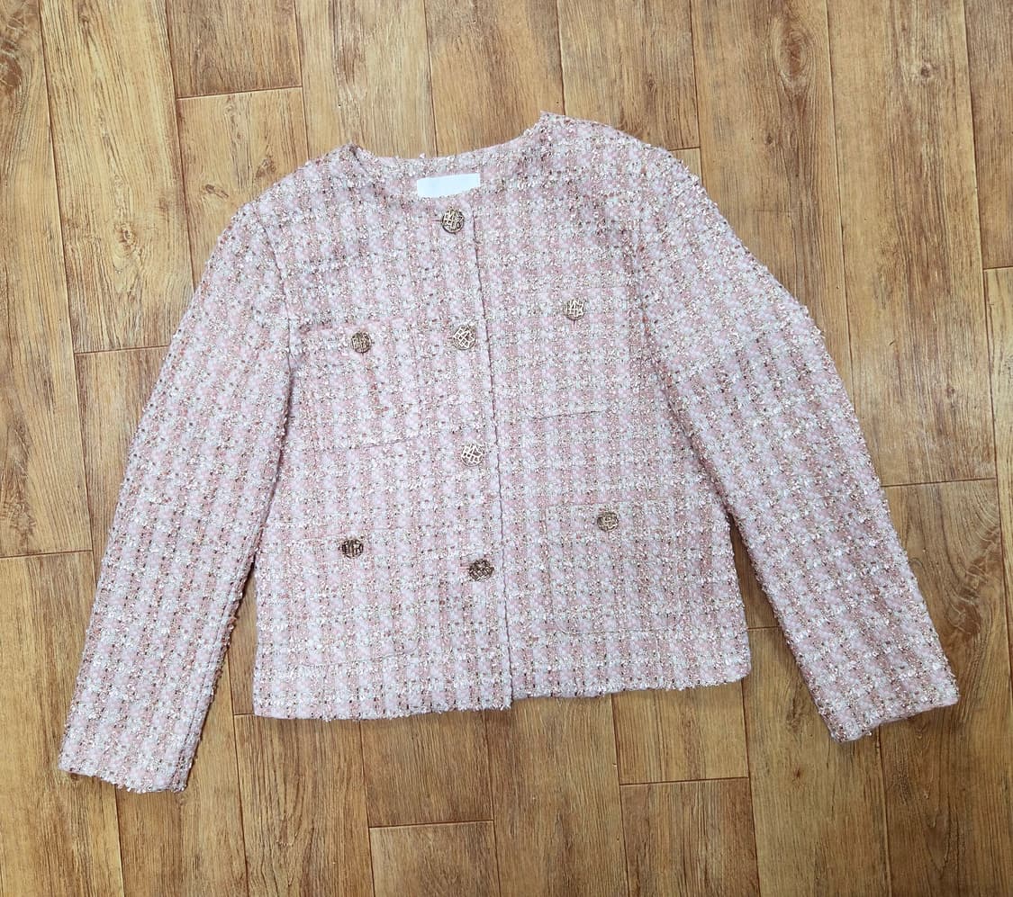 르꼬르망(lecormang) 라운드카라 트위드자켓 55 새상품 상품이미지2