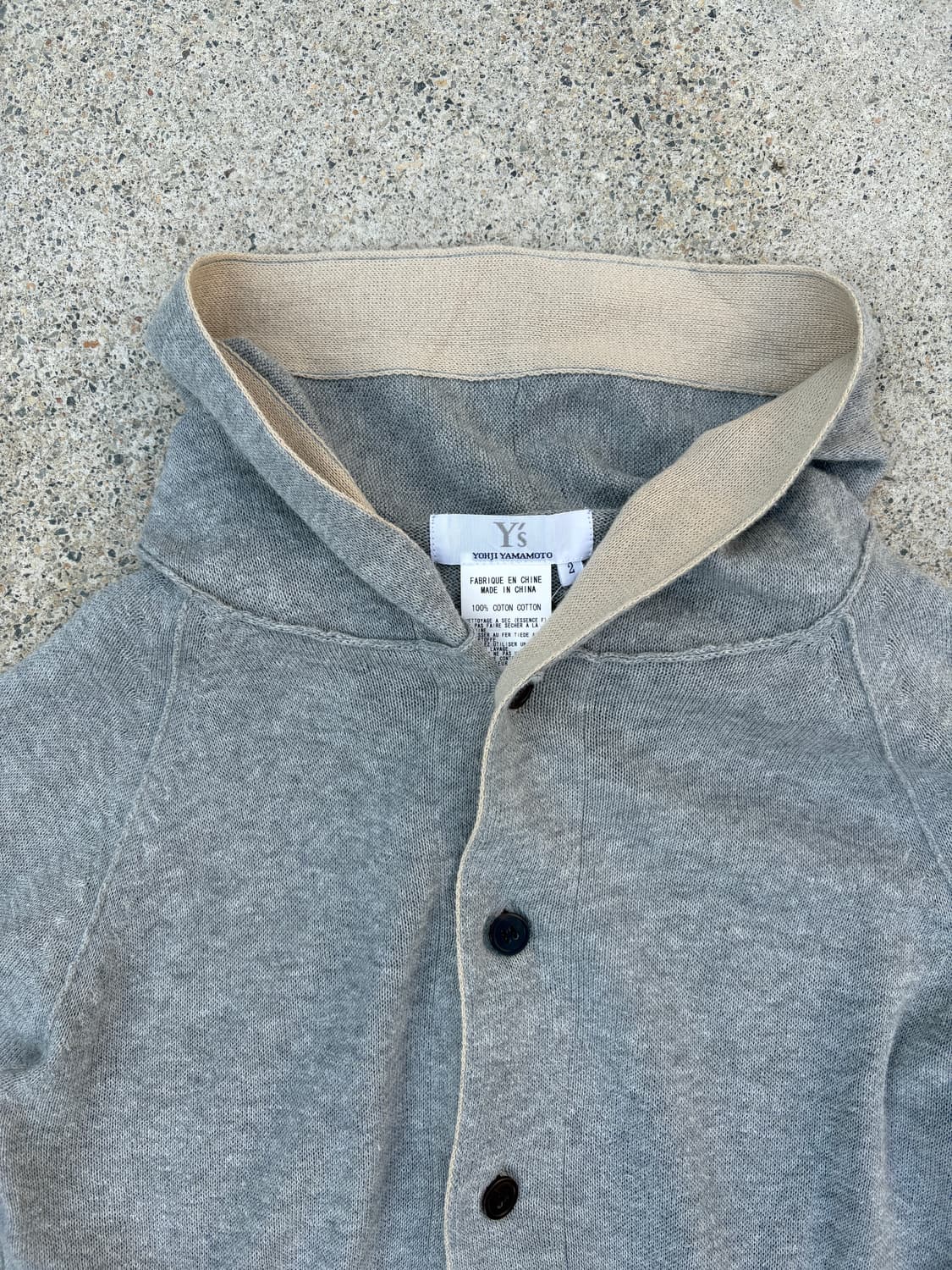 Y's 요지 야마모토 후드 풀오버 니트 상품이미지2