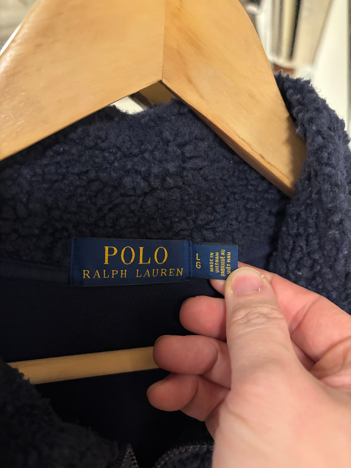 폴로 랄프로렌 네이비 플리스 자켓 상품이미지3