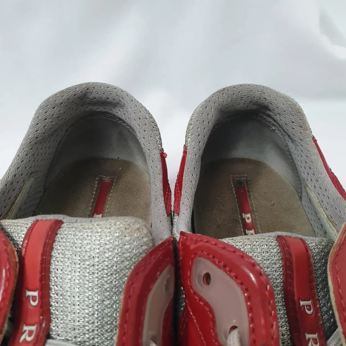 38/240 프라다 아메리카 컵 오리지널 레드 스니커즈 상품이미지5