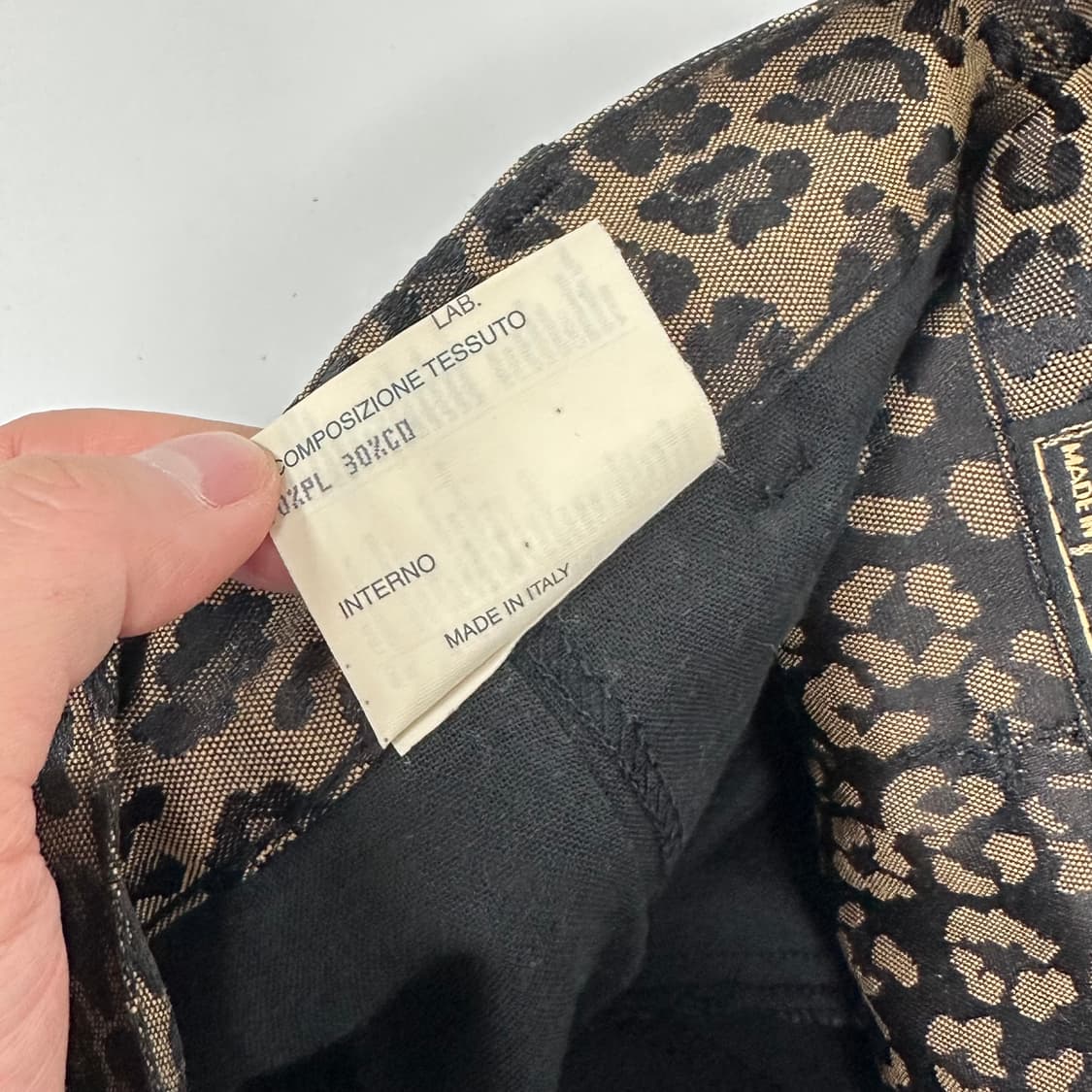 펜디 레오파드 로고 스커트 상품이미지8