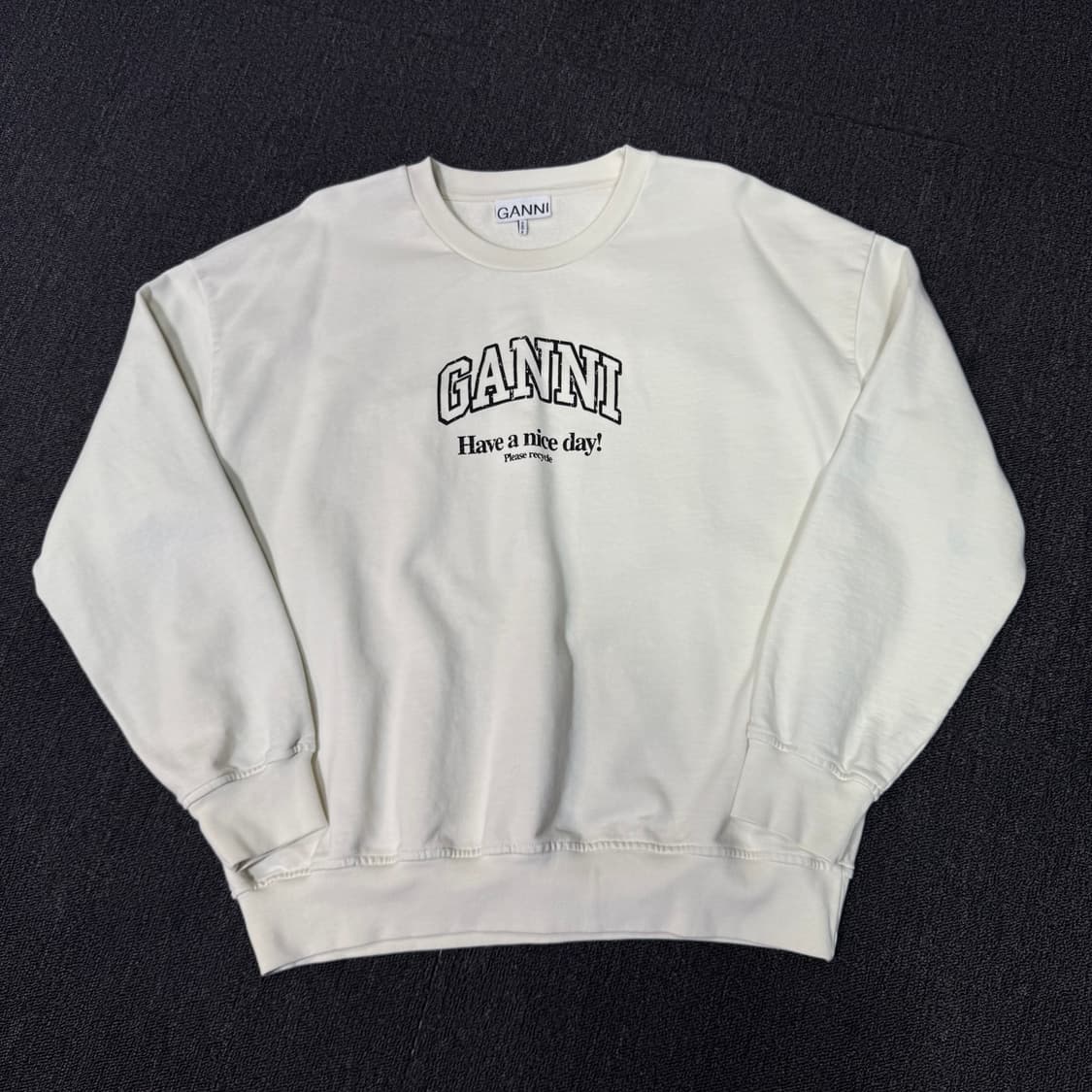 GANNI 가니 24SS 이솔리 오버사이즈 맨투맨 상품이미지1