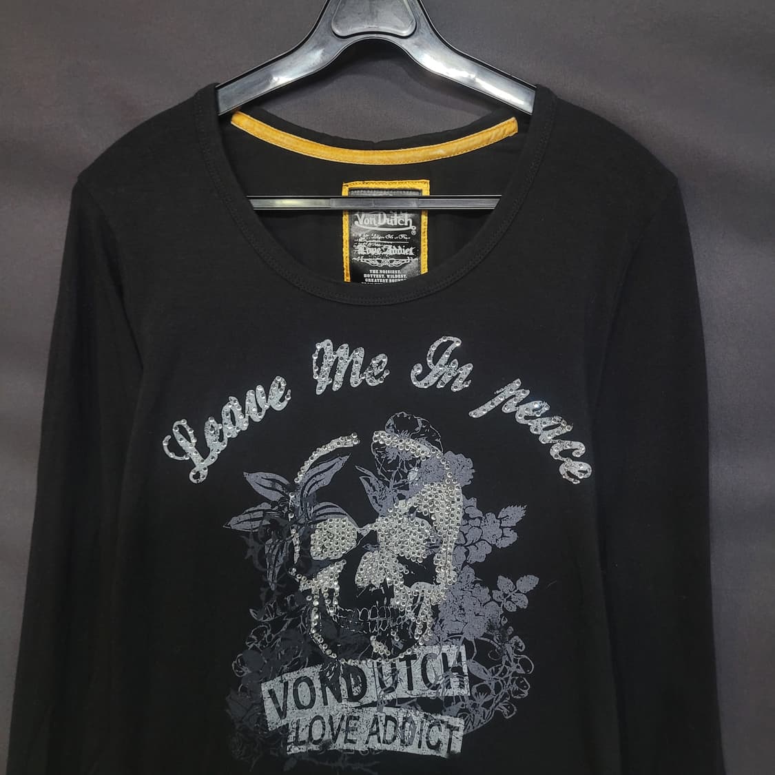 Von Dutch 본더치 큐빅 스컬 펑크 롱슬리브 셔츠 상품이미지2