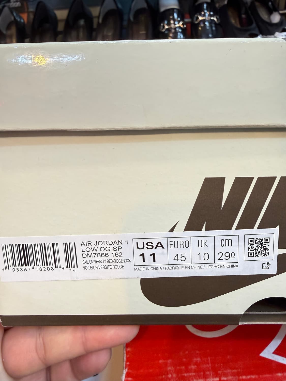 290 나이키 조던1 로우 OG 트래비스 스캇 리버스모카 상품이미지7