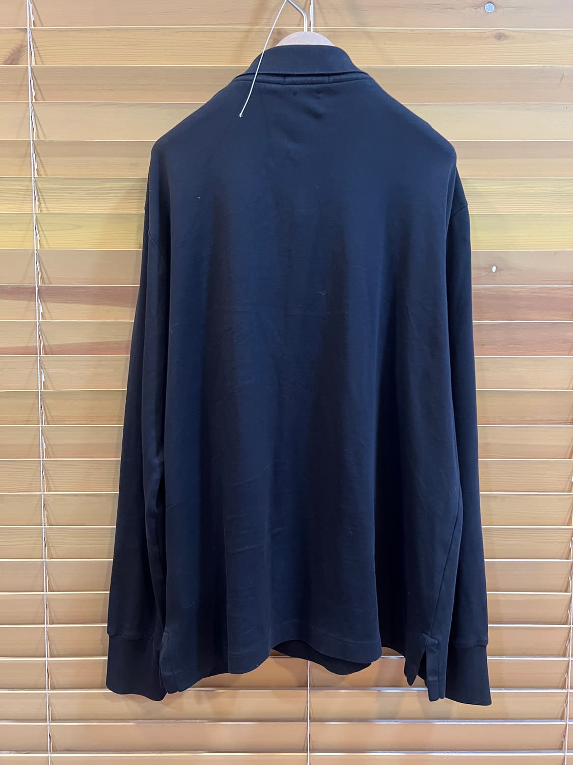 폴로랄프로렌 남성 블랙 코튼긴팔티셔츠 카라티셔츠 상품이미지3