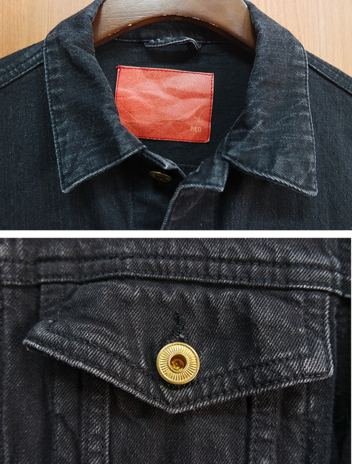 Wego  흑청 데님 자켓 상품이미지3