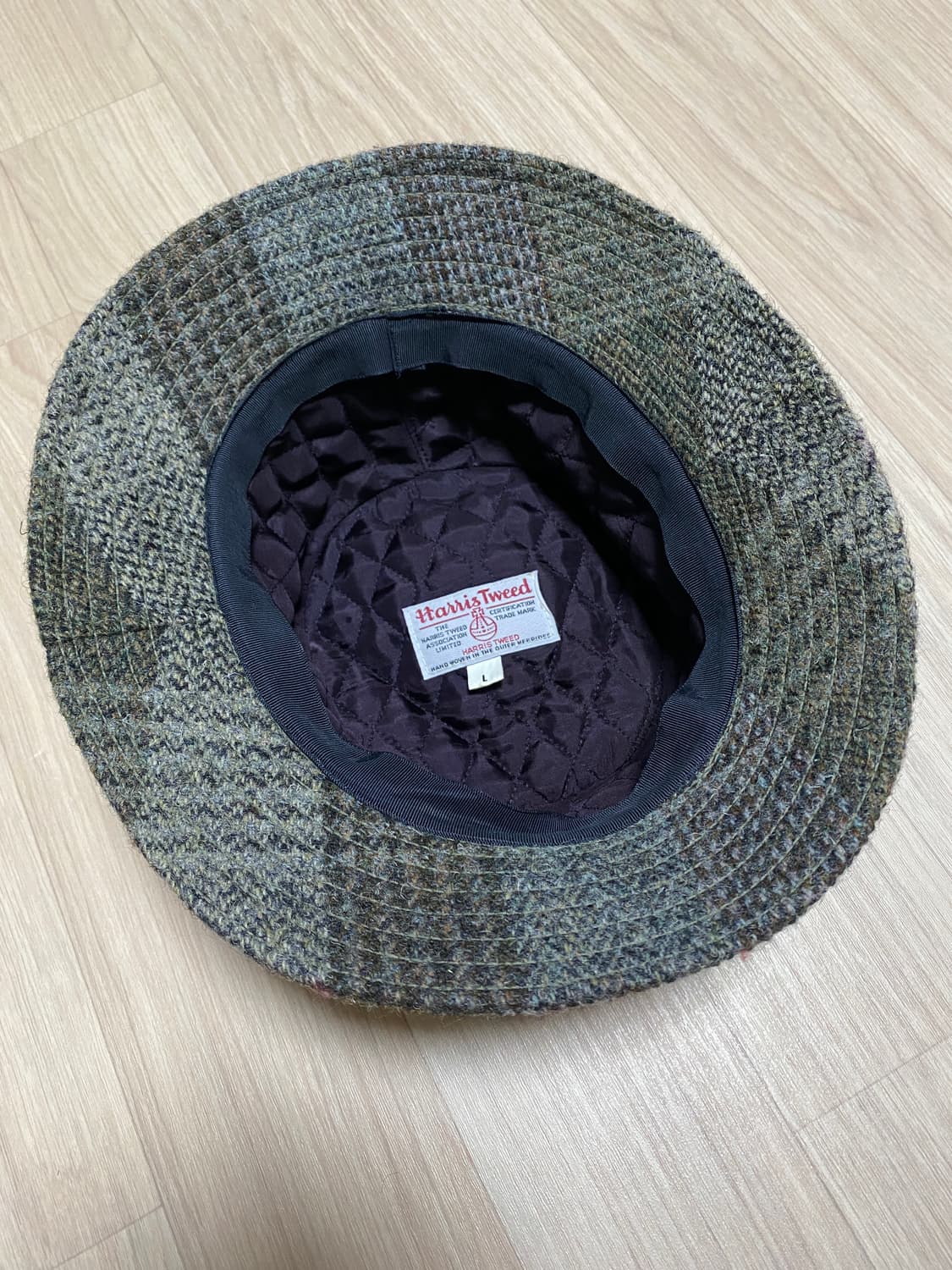 해리스 트위드 울 버킷햇 모자 L 상품이미지4