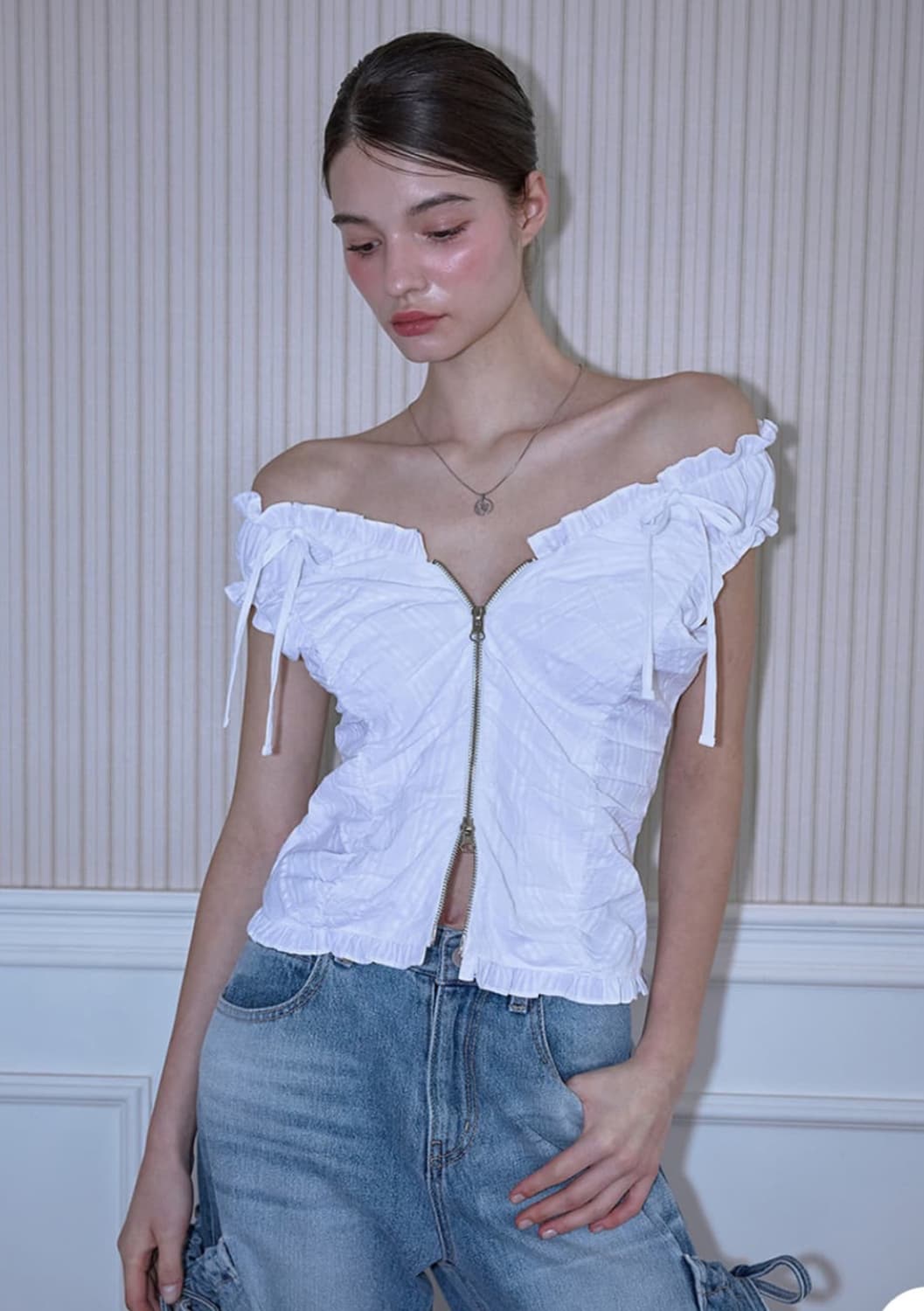 로제프란츠 Two-way Frill Ribbon Sleeveless 상품이미지2