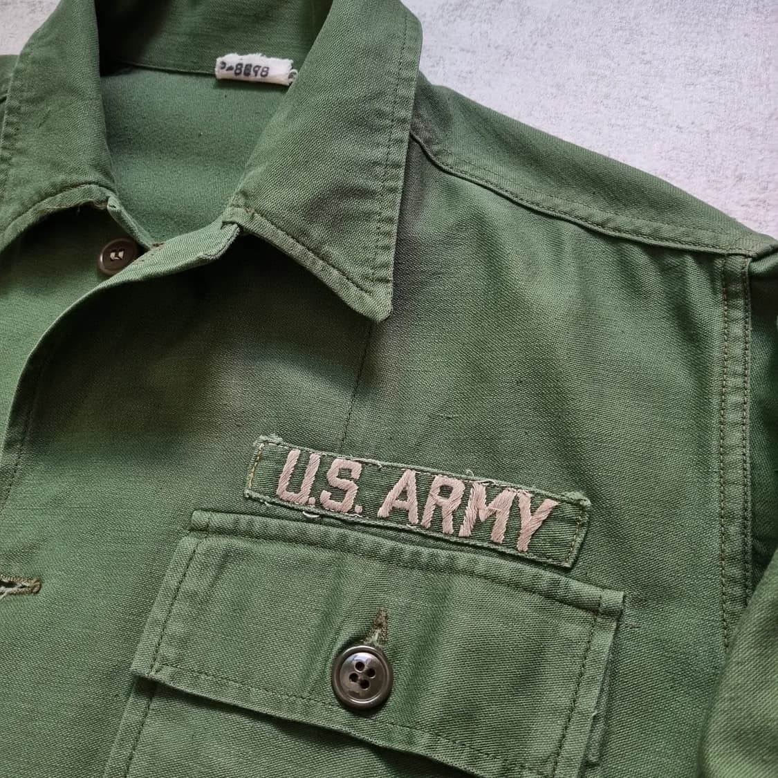 60s US Army OG-107 Shirt 100 sz 상품이미지4