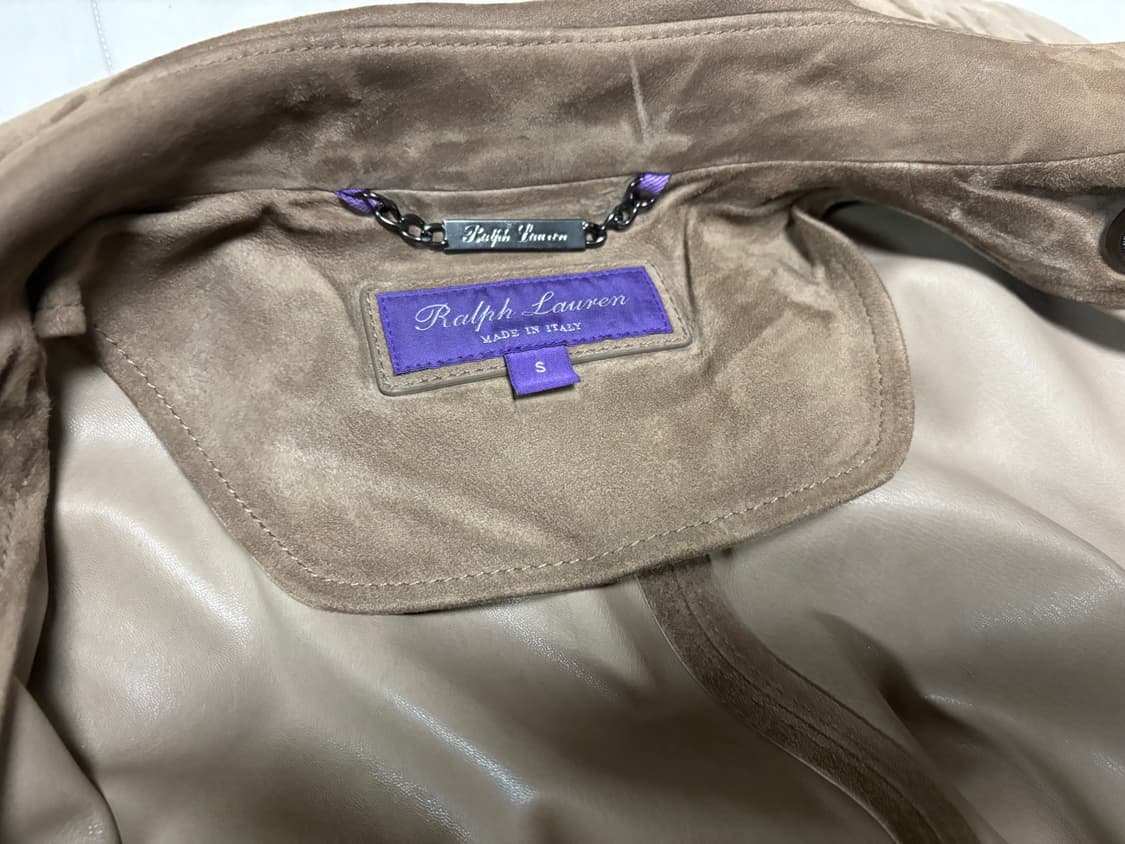 폴로 랄프롤렌 퍼플라벨 스웨이드 코트 S 상품이미지6