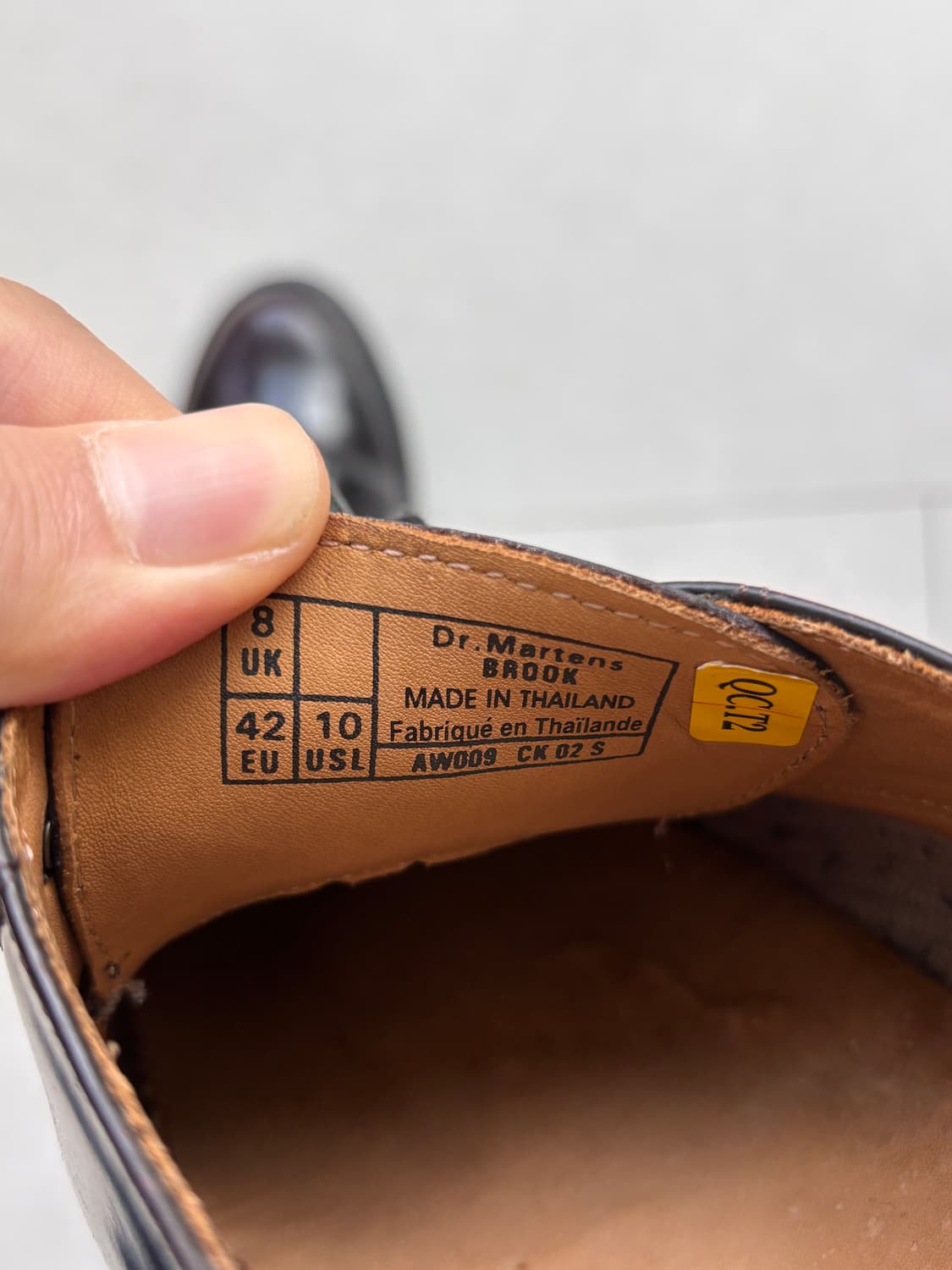 닥터마틴 2홀 더비 브룩 체리버건디 UK8 상품이미지7
