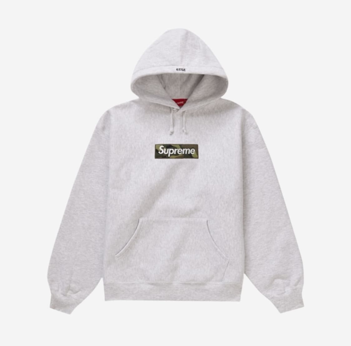슈프림 박스로고 후드 스웨트셔츠 애쉬 그레이 - 23FW 상품이미지1