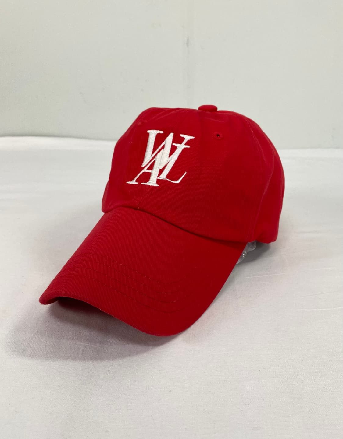 우알롱 레드 볼캡 모자 상품이미지1